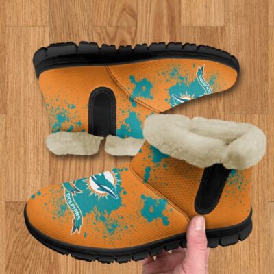 Miami Dolphins Comfy Winter Snow Boots SBA1023
