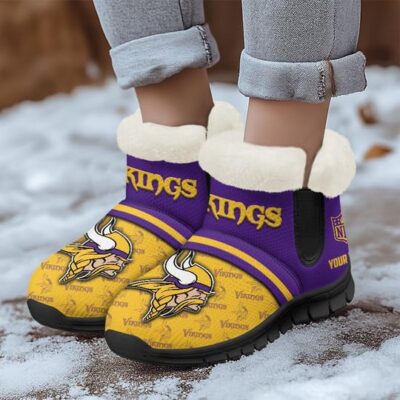 Minnesota Vikings Comfy Winter Snow Boots SBA1054