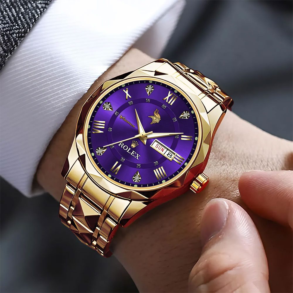 Minnesota-Vikings-x-Rolex-Alloy-Luxury-Quartz-Watch-2 Minnesota Vikings x Rolex Alloy Luxury Quartz Watch 2