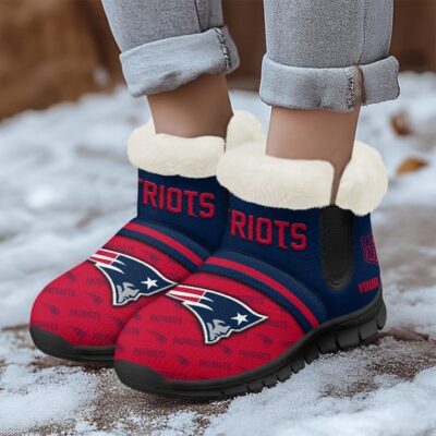 New England Patriots Comfy Winter Snow Boots SBA1084