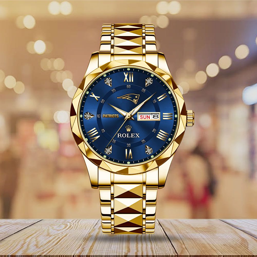 New-England-Patriots-x-Rolex-Alloy-Luxury-Quartz-Watch-1 New England Patriots x Rolex Alloy Luxury Quartz Watch 1