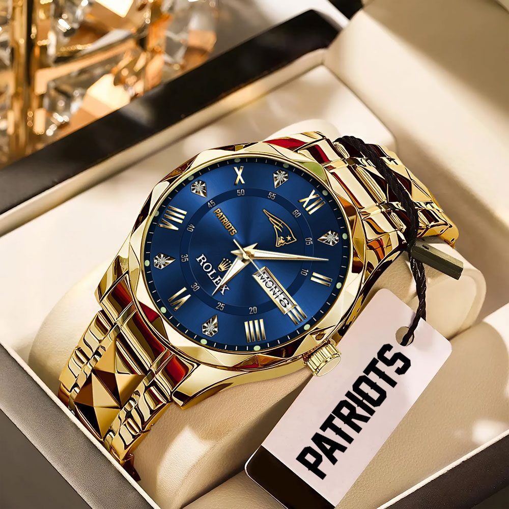New-England-Patriots-x-Rolex-Alloy-Luxury-Quartz-Watch New England Patriots x Rolex Alloy Luxury Quartz Watch