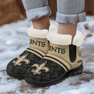 New Orleans Saints Comfy Winter Snow Boots SBA1061