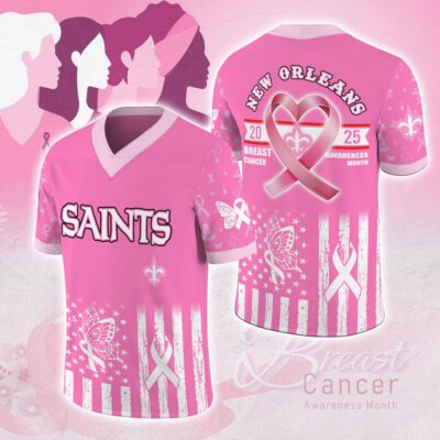 New Orleans Saints x Breast Cancer Awareness 2025 Football Jersey