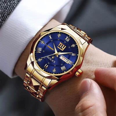New York Giants x Rolex Alloy Luxury Quartz Watch 2 New York Giants x Rolex Alloy Luxury Quartz Watch 2