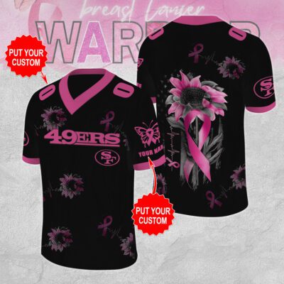 Personalized San Francisco 49ers x Breast Cancer Awareness Football Jersey