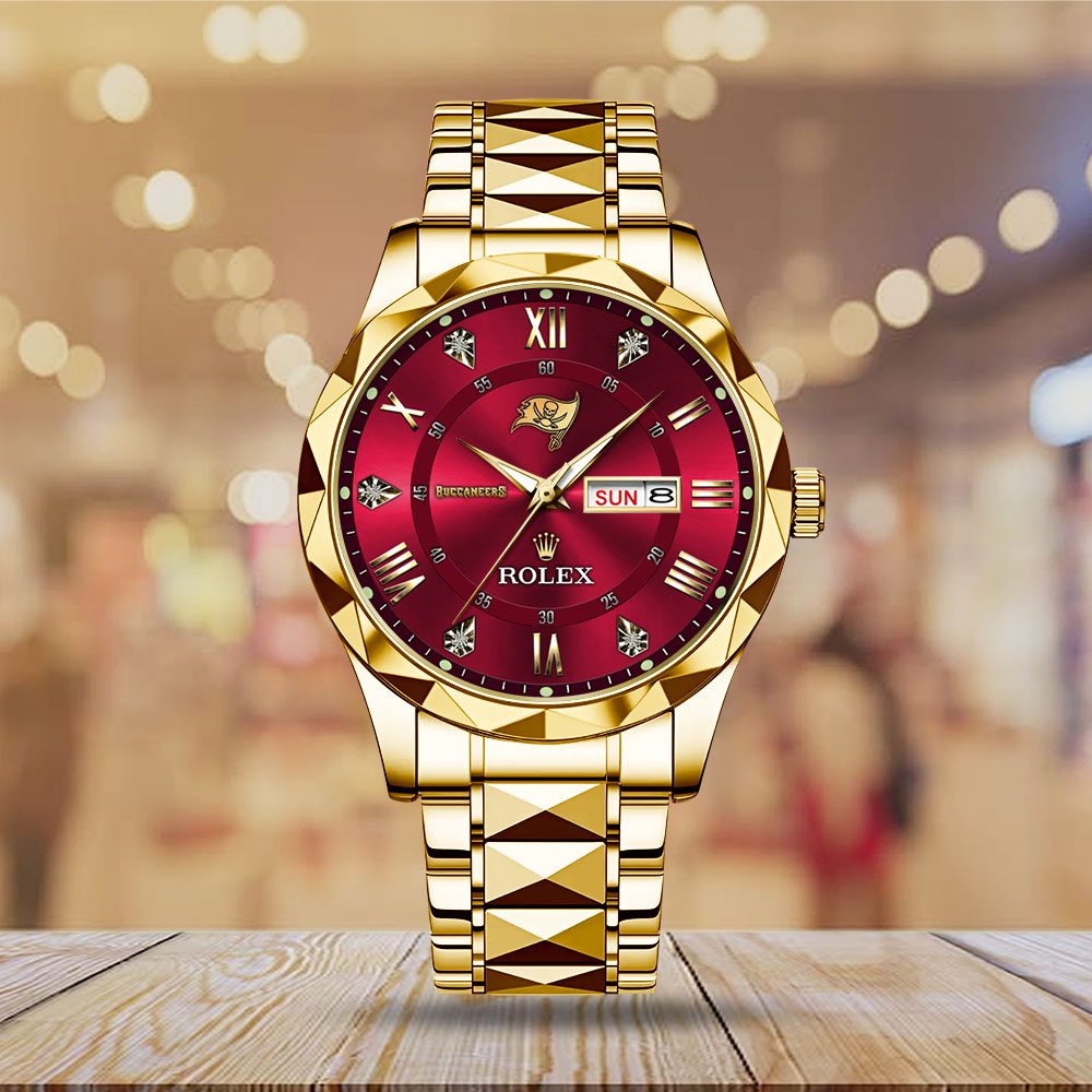 Tampa-Bay-Buccaneers-x-Rolex-Alloy-Luxury-Quartz-Watch-1 Tampa Bay Buccaneers x Rolex Alloy Luxury Quartz Watch 1