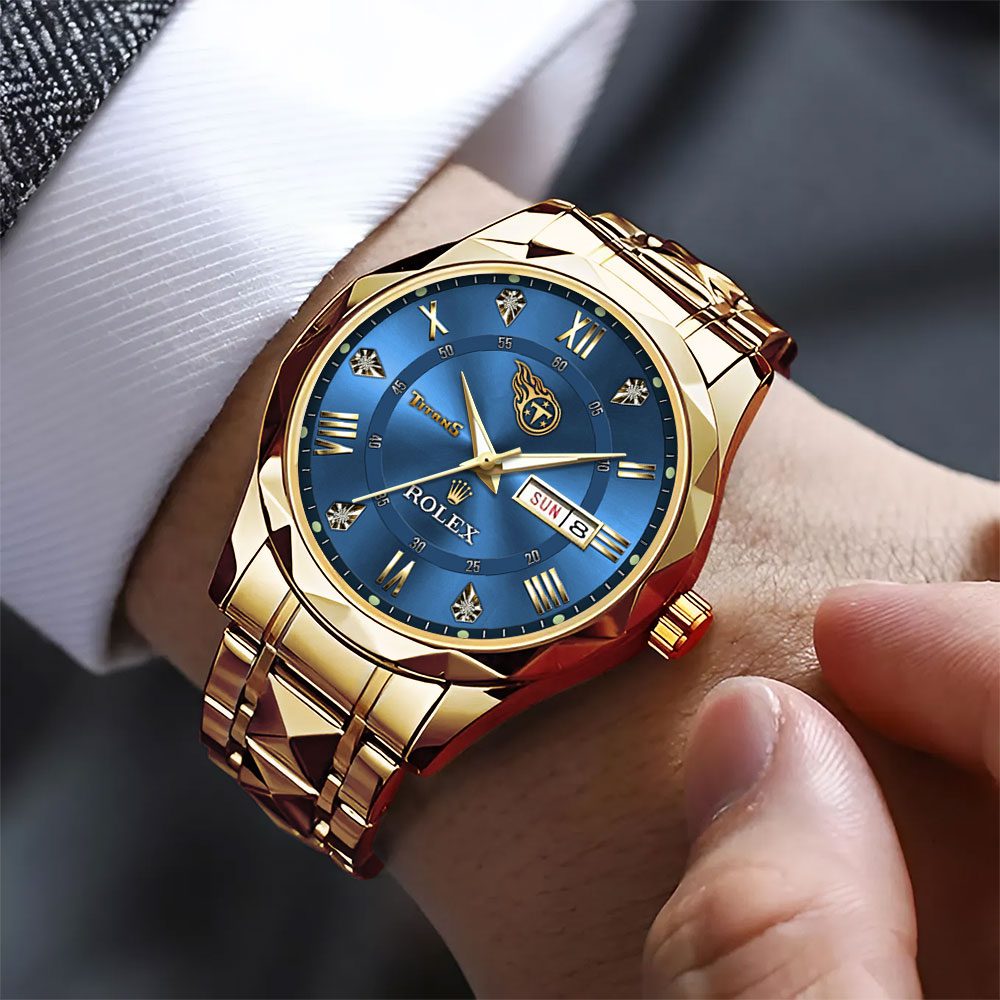 Tennessee-Titans-x-Rolex-Alloy-Luxury-Quartz-Watch-2 Tennessee Titans x Rolex Alloy Luxury Quartz Watch 2