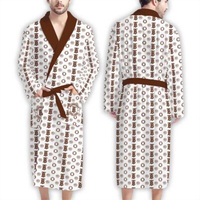 Burberry Logo Pattern Luxury Bathrobe