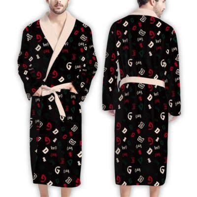 Dolce & Gabbana Color Pattern Luxury Bathrobe