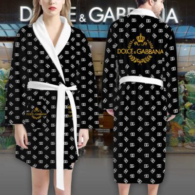 Dolce Gabbana Logo Luxury Bathrobe 2