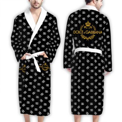 Dolce & Gabbana Logo Luxury Bathrobe