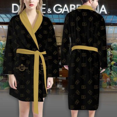 Dolce Gabbana Razer Pattern Luxury Bathrobe 2