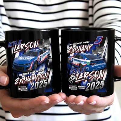 Kyle Larson 2025 NASCAR Cup Series Champion Ceramic Mug 1 1