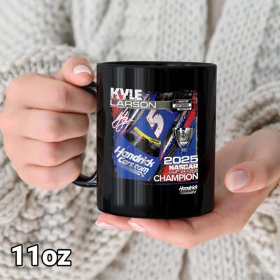 Kyle Larson 2025 NASCAR Cup Series Champion Ceramic Mug 2 4