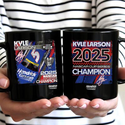Kyle Larson 2025 NASCAR Cup Series Champion Ceramic Mug