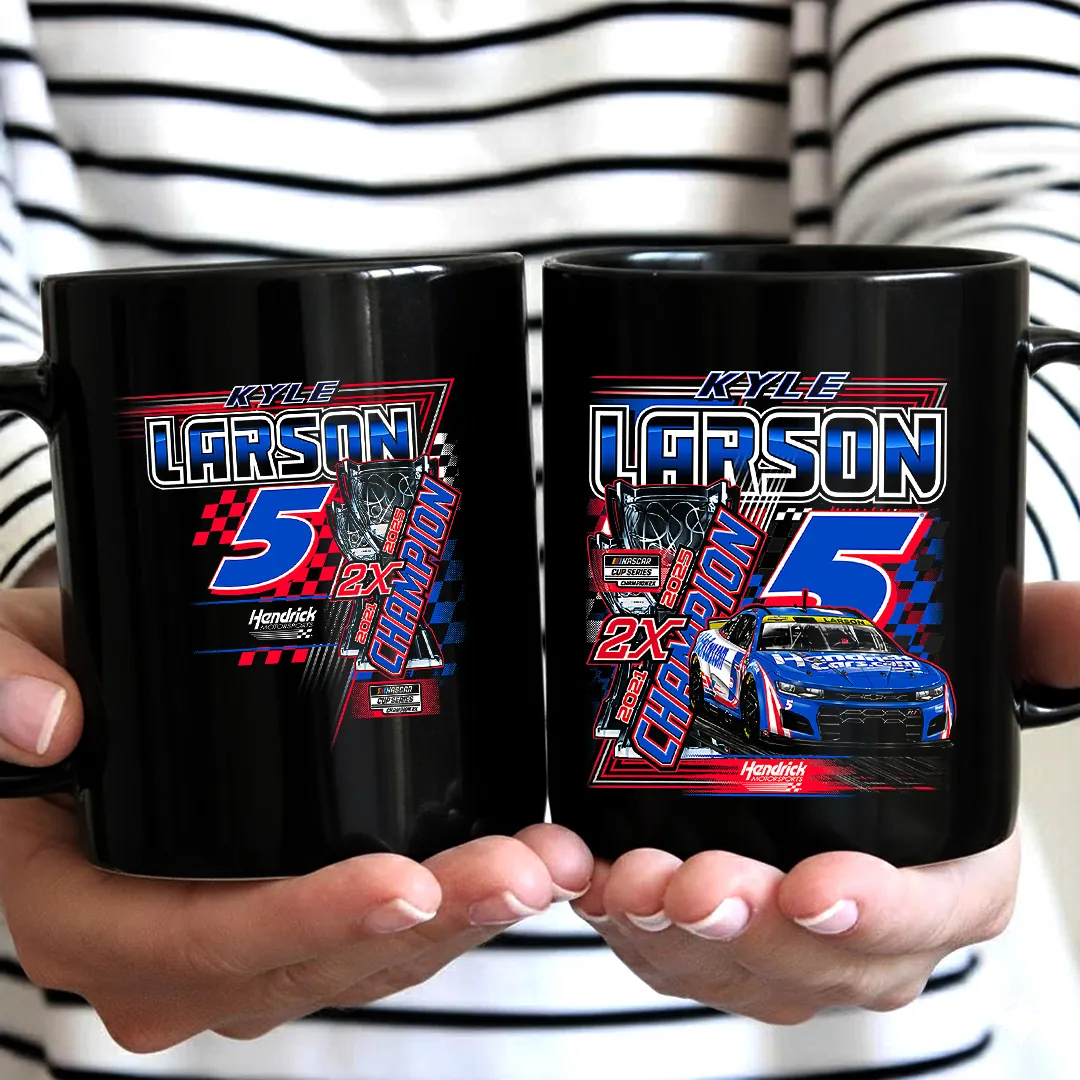 Kyle Larson 2025 NASCAR Cup Series Champion Ceramic Mug