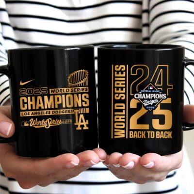 Los Angeles Dodgers 2025 World Series Champions Ceramic Mug