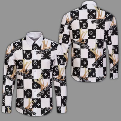 Louis Vuitton LV Long Sleeves Button Down Shirt For Elegant Men LSB1132