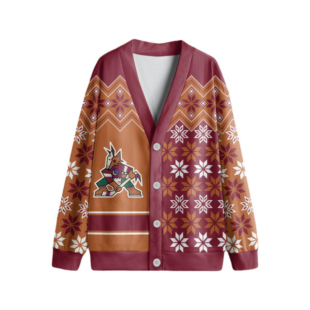 NHL-Arizona-Coyotes-Special-Ugly-Christmas-Cardigan NHL Arizona Coyotes Special Ugly Christmas Cardigan