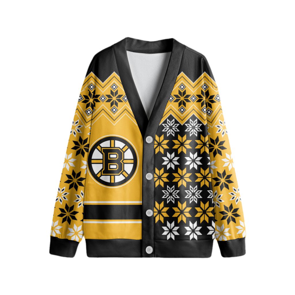 NHL-Boston-Bruins-Special-Ugly-Christmas-Cardigan NHL Boston Bruins Special Ugly Christmas Cardigan