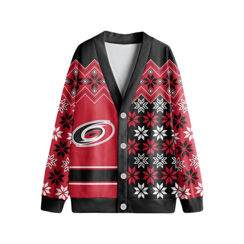NHL-Carolina-Hurricanes-Special-Ugly-Christmas-Cardigan NHL Carolina Hurricanes Special Ugly Christmas Cardigan
