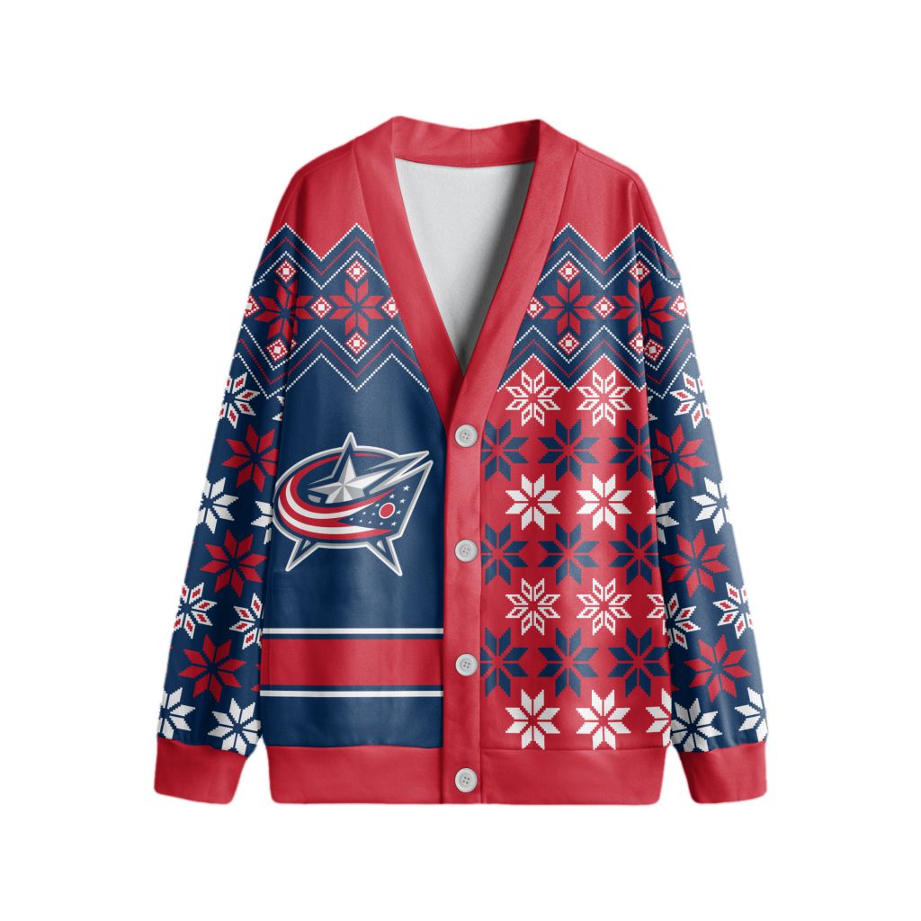 NHL-Columbus-Blue-Jackets-Special-Ugly-Christmas-Cardigan NHL Columbus Blue Jackets Special Ugly Christmas Cardigan