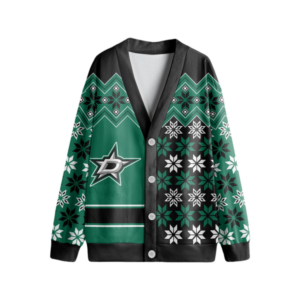 NHL-Dallas-Stars-Special-Ugly-Christmas-Cardigan NHL Dallas Stars Special Ugly Christmas Cardigan