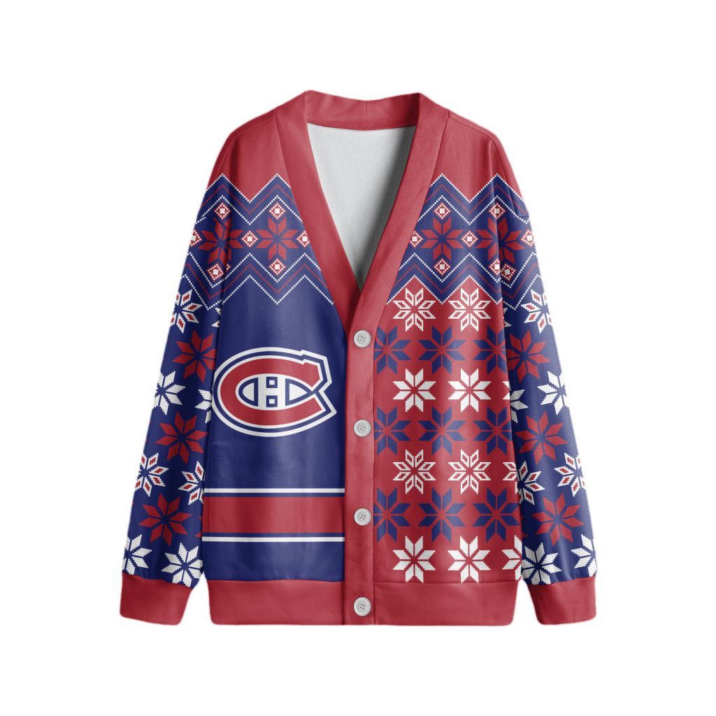 NHL-Montreal-Canadiens-Special-Ugly-Christmas-Cardigan NHL Montreal Canadiens Special Ugly Christmas Cardigan