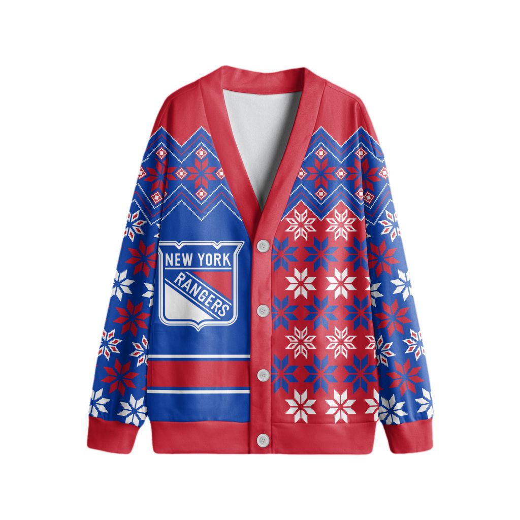 NHL-New-York-Rangers-Special-Ugly-Christmas-Cardigan NHL New York Rangers Special Ugly Christmas Cardigan
