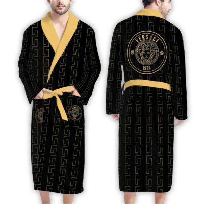 Versace Gold 1978 Pattern Luxury Bathrobe