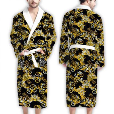 Versace Jeans Couture Pattern Luxury Bathrobe