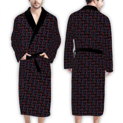 YSL Color YSL Pattern Luxury Bathrobe