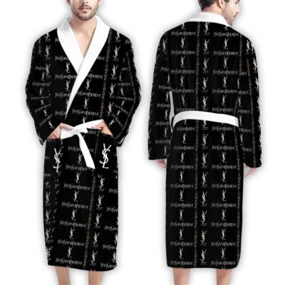 YSL Gold Pattern Luxury Bathrobe
