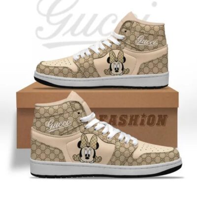 Gucci x Mickey High Air Jordan Sneakers Shoes Disney TAJ1019