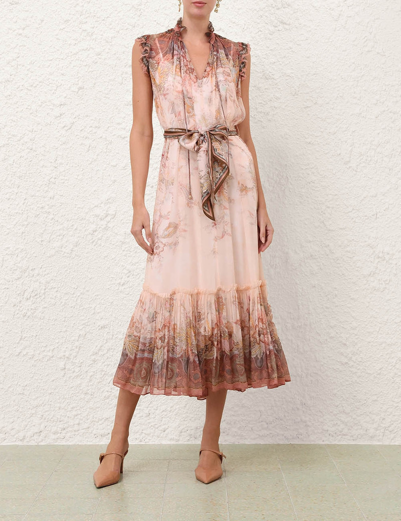 Zimmermann-Alchemy-Flutter-Dress-Pink-Paisley-1 Zimmermann Alchemy Flutter Dress Pink Paisley 1
