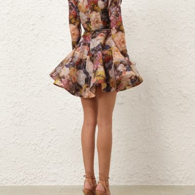 Zimmermann Alchemy Peplum Mini Dress - Rosette 3 Zimmermann Alchemy Peplum Mini Dress Rosette 3