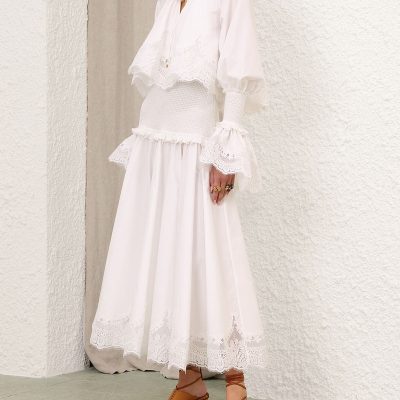 Zimmermann Alchemy Poplin Maxi Dress - Ivory 2 Zimmermann Alchemy Poplin Maxi Dress Ivory 2