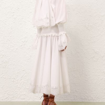 Zimmermann Alchemy Poplin Maxi Dress - Ivory 3 Zimmermann Alchemy Poplin Maxi Dress Ivory 3