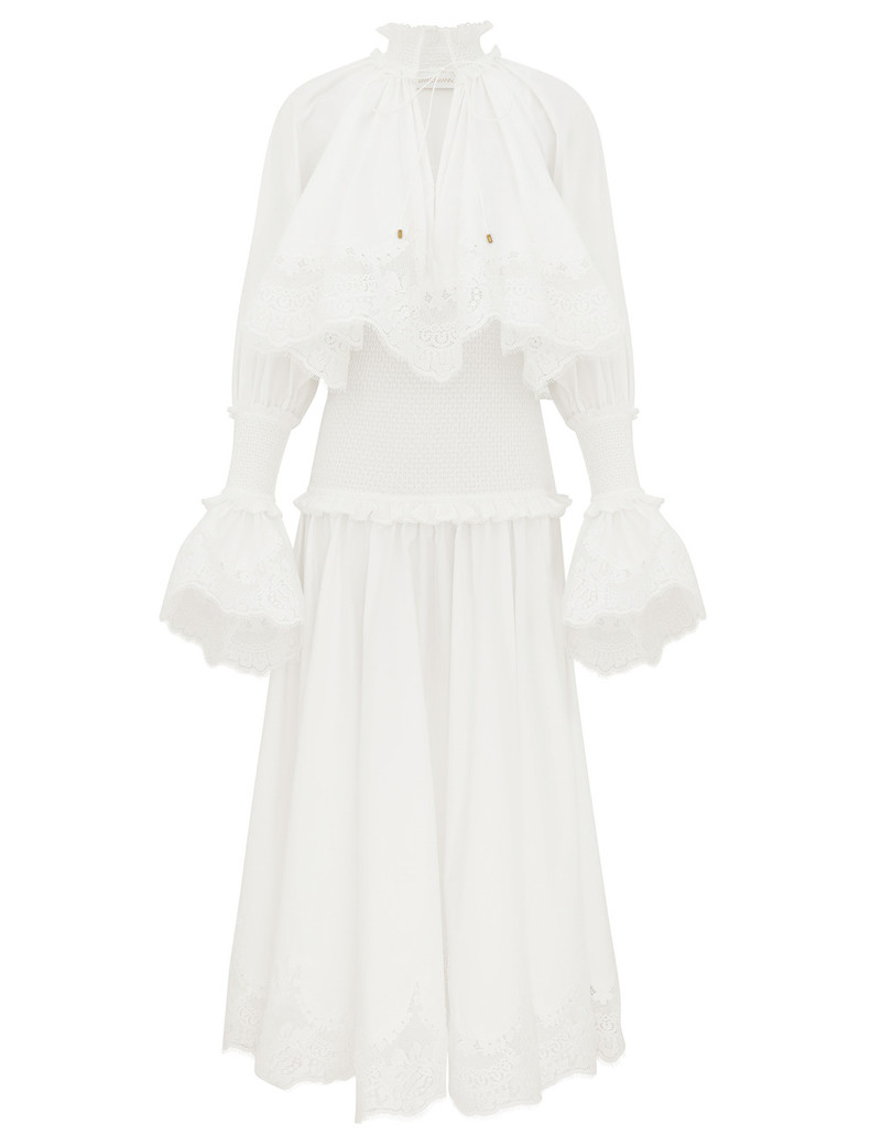 Zimmermann-Alchemy-Poplin-Maxi-Dress-Ivory Zimmermann Alchemy Poplin Maxi Dress - Ivory