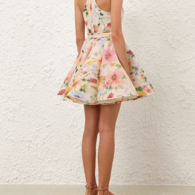 Zimmermann Alchemy Racer Mini Dress - Neon Poppy 3 Zimmermann Alchemy Racer Mini Dress Neon Poppy 3