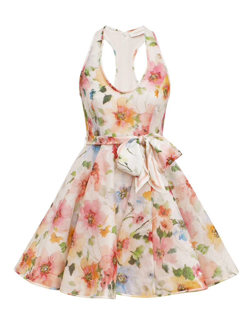 Zimmermann-Alchemy-Racer-Mini-Dress-Neon-Poppy Zimmermann Alchemy Racer Mini Dress - Neon Poppy