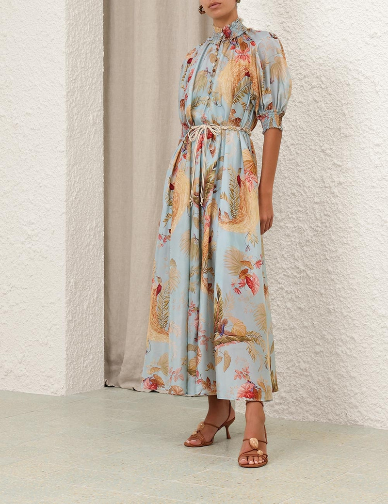 Zimmermann-Ascension-Billow-Maxi-Dress-Aqua-Palm-Floral-2 Zimmermann Ascension Billow Maxi Dress Aqua Palm Floral 2