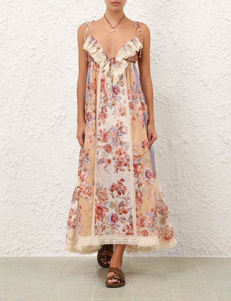 Zimmermann-Awaken-Lace-Trim-Dress-Spliced-Print-1 Zimmermann Awaken Lace Trim Dress Spliced Print 1