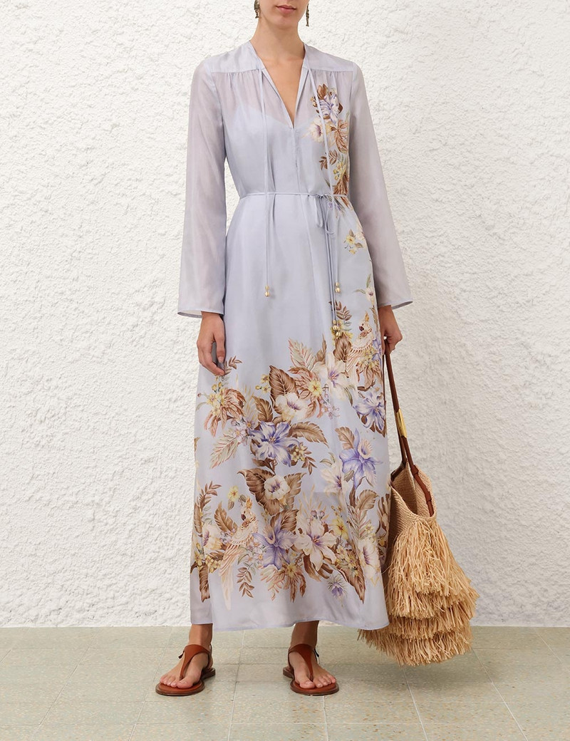 Zimmermann-Coco-Billow-Maxi-Dress-Powder-Blue-Multi-Floral-1 Zimmermann Coco Billow Maxi Dress Powder Blue Multi Floral 1