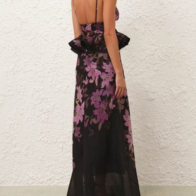 Zimmermann Dawning Ruffle Slip Dress - Black Lily 3 Zimmermann Dawning Ruffle Slip Dress Black Lily 3