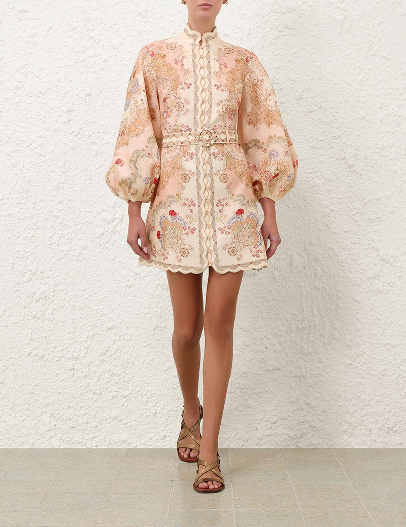 Zimmermann-Daylight-Mini-Dress-Wallpaper-Floral-Blush-2 Zimmermann Daylight Mini Dress Wallpaper Floral Blush 2