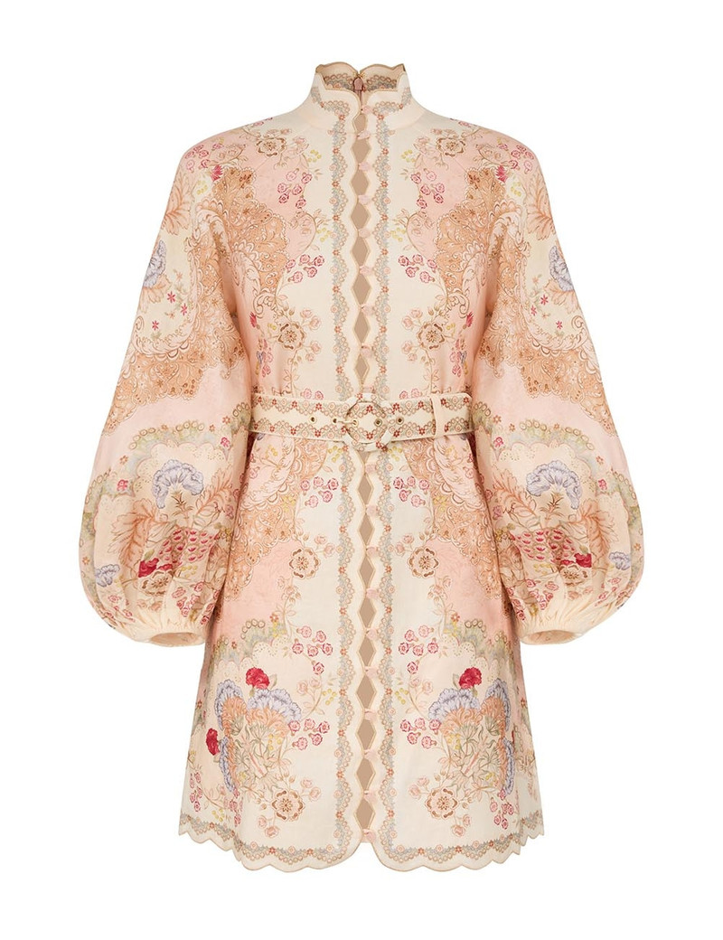 Zimmermann-Daylight-Mini-Dress-Wallpaper-Floral-Blush Zimmermann Daylight Mini Dress - Wallpaper Floral Blush