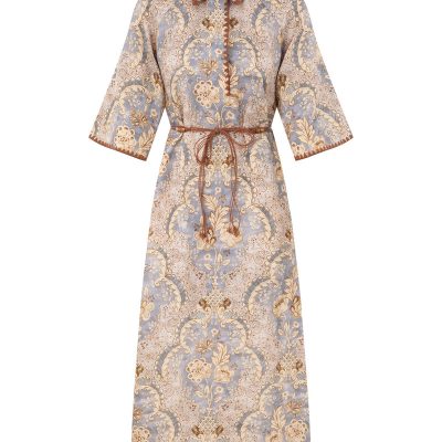 Zimmermann Daylight Tunic Midi - Damask Denim