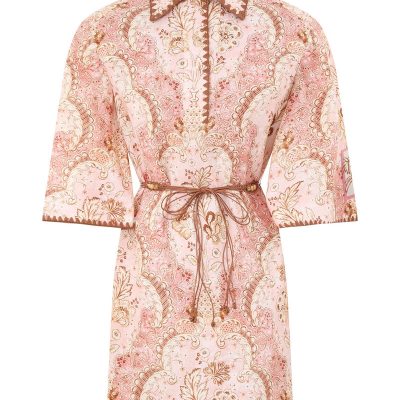 Zimmermann Daylight Tunic Mini - Damask Rose